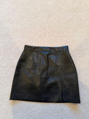 Wilfred Leather Mini Skirt